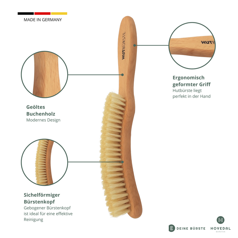 Hutbürste - Hovedal - Weiß